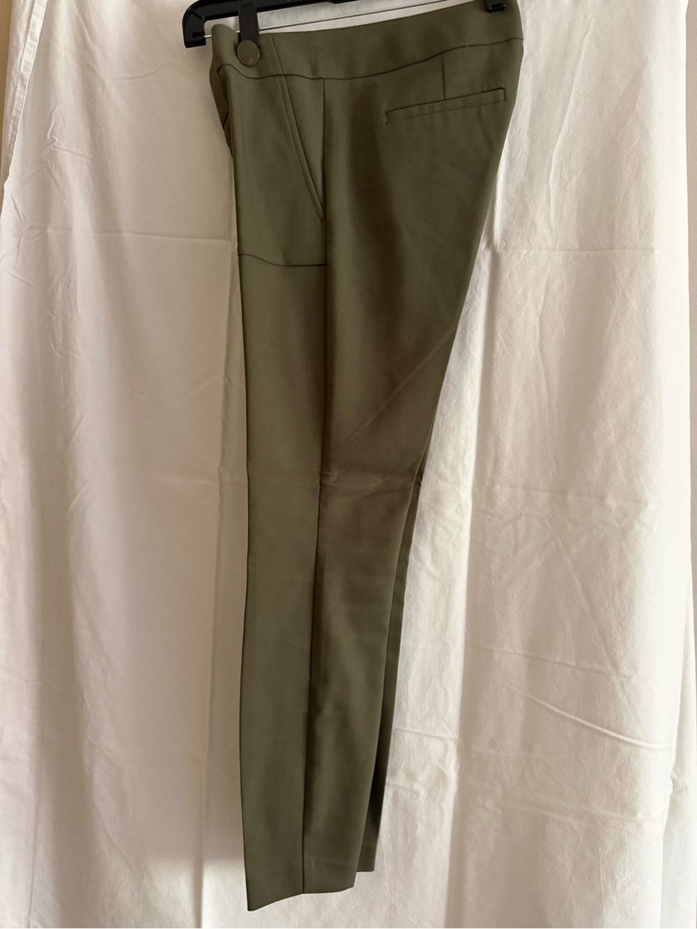 LOFT Marisa Skinny Olive Ankle-Length Slim Pants